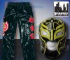 WWE Rey Mysterio Black & Yellow Replica Kid Size Mask & Pants Combo