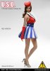 Flirty Girl’s 1:6 Scale Female Clothing Set in Red U.S.O. FGC-2016-3