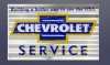 Chevrolet Service Corrugated Large Sign by Signs4Fun