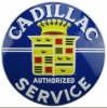 Cadillac Service 24 inch Large Round Sign by Signs4Fun