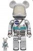 Project Mercury Astronaut 400% & 100% Bearbrick 2 Pack Medicom
