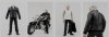 POP toys 1/6 Scale F10 Men’s Leather Bomber Jacket Set A