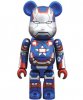 Bearbricks 100% Marvel Iron Man Iron Patriot by Medicom