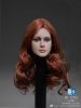 DSTOYS 1/6 Female Head with Long Curly Red Hair DS-D005