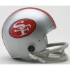 San Francisco 49ers 1963 Riddell Mini Replica Throwback Helmet 2 Bar