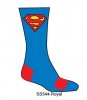 DC Mens Pair of Athletic Crew Socks Superman Red/Blue SS544