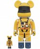 2001 Space Odyssey Space Suit Bearbrick 400% & 100% 2 Pck Medicom