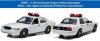 1:18 Ford Crown Victoria Police Interceptor White Greenlight #12921