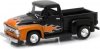 1:64 Motor World Series 14 1956 Ford F-100 Black w Flames Greenlight