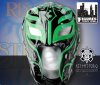 WWE Rey Mysterio Kid Size Replica Black and Green Half Mask