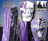 WWE Rey Mysterio 3 Piece Black & Purple Replica Kid Size Masks & Pants