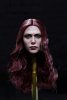 Miscellaneous 1/6 Female Head Red Curly Hair MIS-H011B Black Widow