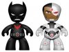 DC Mini Mez-Itz Two-Packs Series 02 - Batman Beyond & Cyborg by Mezco