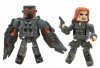 Marvel Minimates Series 55 PX Black Widow with Falcon