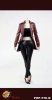 Pop Toys 1/6 Female Agents Leather Coat Suit Burgundy POP-F15B