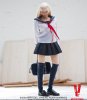 1/6 Figure Accessories Sailor High School Girl Uniform in Blue & White