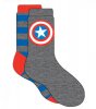 Marvel Mens Crew 2 Pack Captain America Socks 