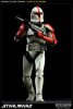 Star Wars Republic Clone Captain Red Figure by Sideshow Collectibles