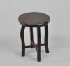 Wooden Face 1/6 Bar Stool (Dark Brown)