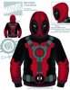 Marvel Deadpool Costume Hoodie  Extra Large Size Mad Engine