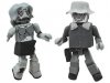 Halloween 2012 Walking Dead Dale & Female Zombie B&W Minimates 2 Pack