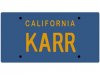 Knight Rider KARR License Plate Replica by Diamond Select