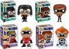 POP! Disney The Incredibles Set of 4 Vinyl Figures by Funko