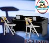 Black Breakaway Wrestling Figure Commentators Playset