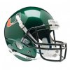 NCAA Miami Hurricanes Mini XP Authentic Helmet Schutt Green 