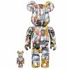 Jean-Michel Basquiat Bearbrick 400% & 100% 2 Pack Set Medicom