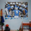 Lions Huddle  In Your Face Mural Detroit Lions  NFL