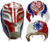 WWE Rey Mysterio Red - White - Blue Kids Wrestling Mask