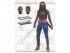 The Walking Dead TV Series 6 Michonne With Fish Tank & Heads McFarlane