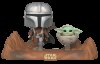 Pop! Moments Star Wars Mandalorian :Mandalorian & Child Figure Funko
