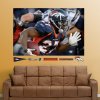 Knowshon Moreno In Your Face Mural Denver Broncos NFL