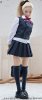 1/6 Figures Accessories Peacoat High School Girl Uniform in Blue