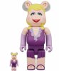 Muppets Miss Piggy Bearbrick 400% & 100% 2 Pack Medicom