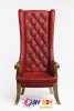 Play Toy 1:6 Action Figure Accessories Red High Wing Chair PT-F004