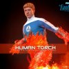 1/6 Marvel The Fantastic 4 First Steps Human Torch Figure Hot Toys