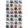 Set of 32 Mini NFL Football Helmets by Riddell