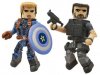 Marvel Minimates Series 55 PX Stealth Uniform Captain America vs Brock