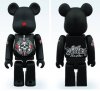 David Flores & Geoff Rowley  100% Bearbrick Black Figure by Medicom