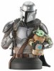 Star Wars The Mandalorian with Grogu Bust Diamond Select