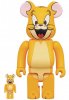 Tom and Jerry Classic Color Jerry 400% & 100% Bearbrick by Medicom