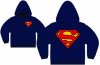 Superman Symbol Navy Px Zip-Up Hoodie Extra  Large