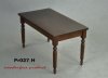 Wooden Face 1/6 African Hardwood Table (Dark Brown)