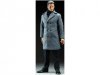 Male Figure Set with Long Coat - Light Gray JC