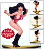 Adam Hughes Inspired Vampirella Statue Diamond Eyes Edition JC