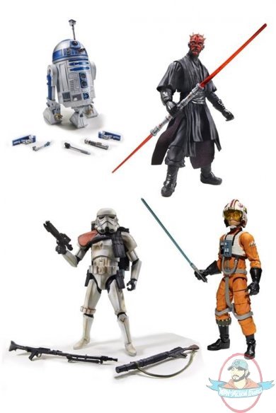 Star Wars Black Series 6-Inch Action Figures Series 1 Set of 4 Star Wars Black Series 6-Inch Action Figures Series 1 Set of 4