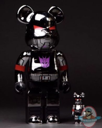 SDCC 2017 Transformers Bearbrick 400% & 100% Metallic Megatron